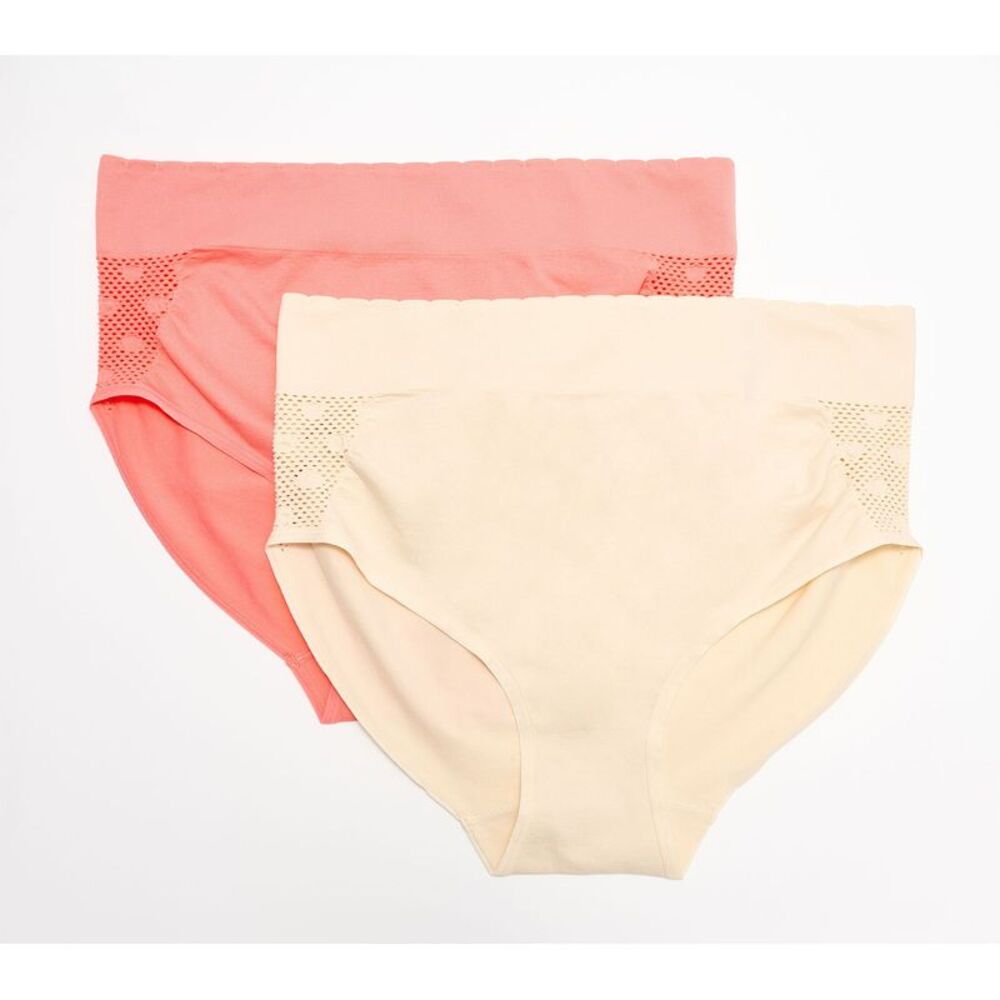 Anybody Women's Panties Sz M Intimates Seamless Open Stitch Comfort Pink